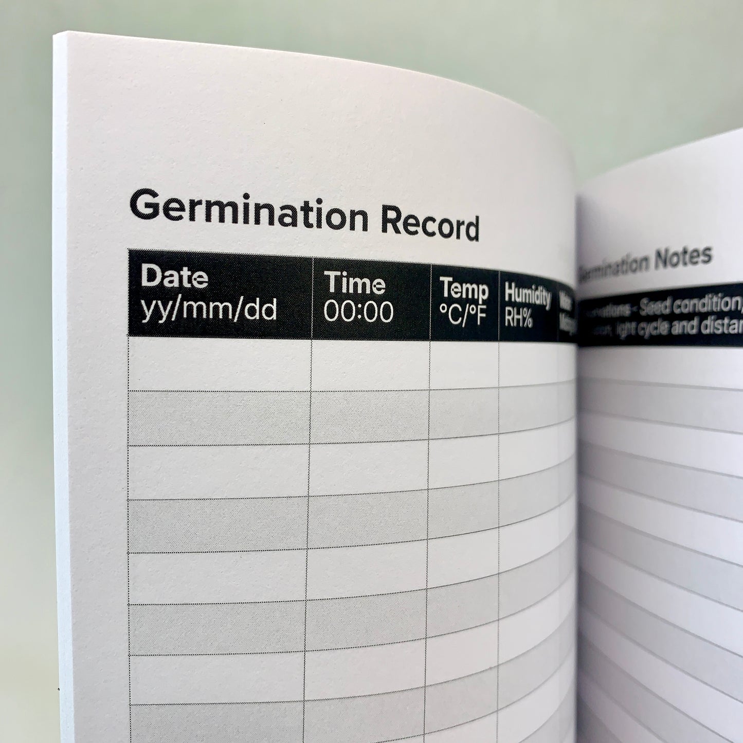 Track germination conditions, techniques, and results to boost your success rates and consistency.