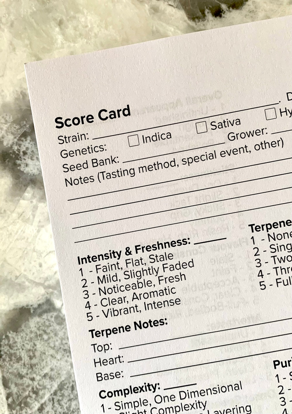 Capture aroma, flavour, and effect profiles to evaluate your cannabis as a complete sensory experience.
