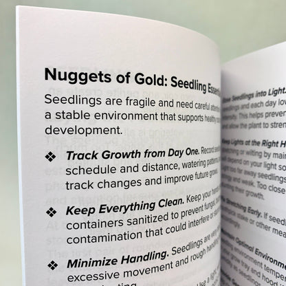 Log watering, soil, light, and early growth details to give your seedlings the strongest possible start.