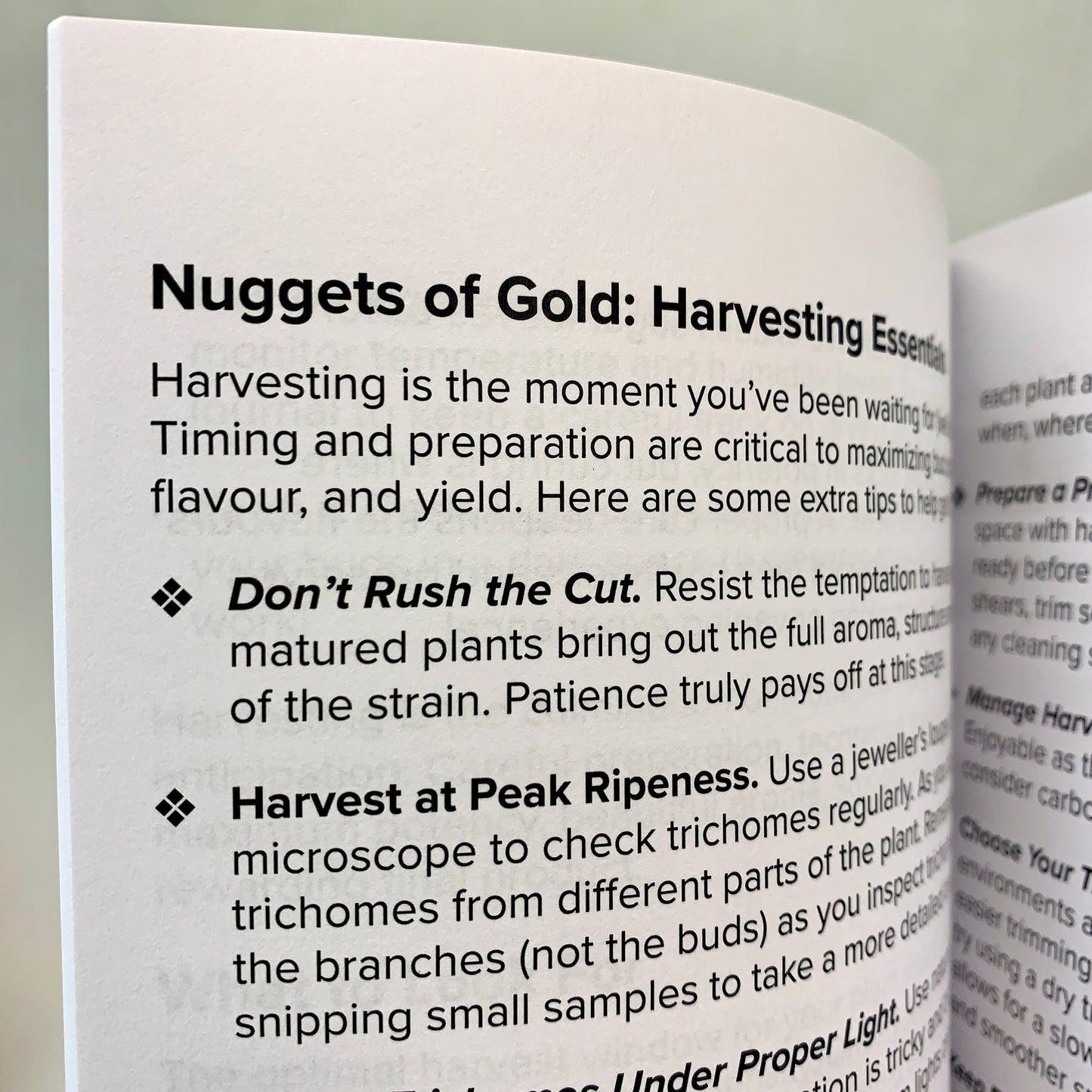 Track harvest timing, trimming notes, and yield data to capture the full results of your grow.