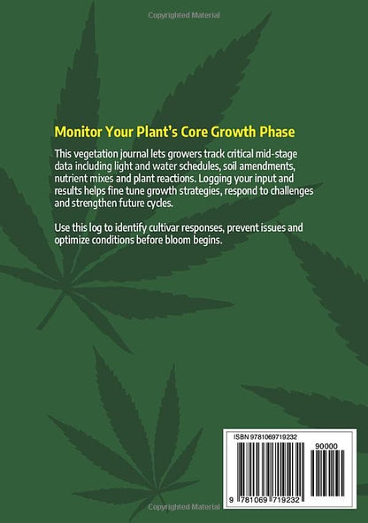 Monitor feeding, training, and environment to guide your plants through vigorous vegetative growth.